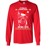 Morning Person Dutch Shepherd Funny Xmas - Long Sleeve T-Shirt