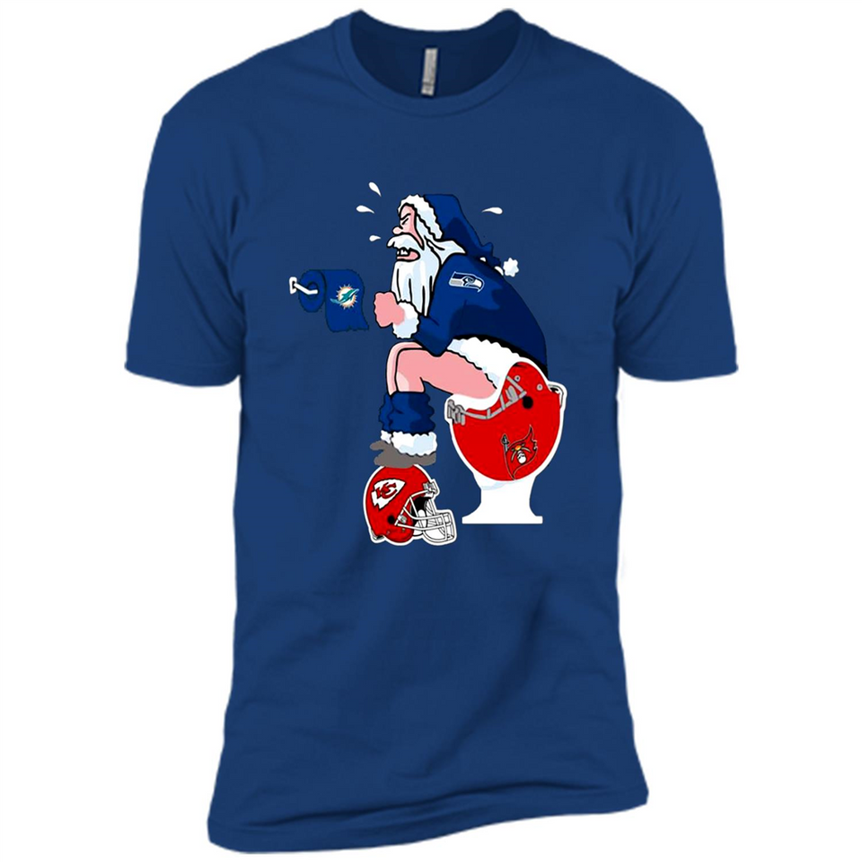 Seattle Seahawks Santa Claus Toilet