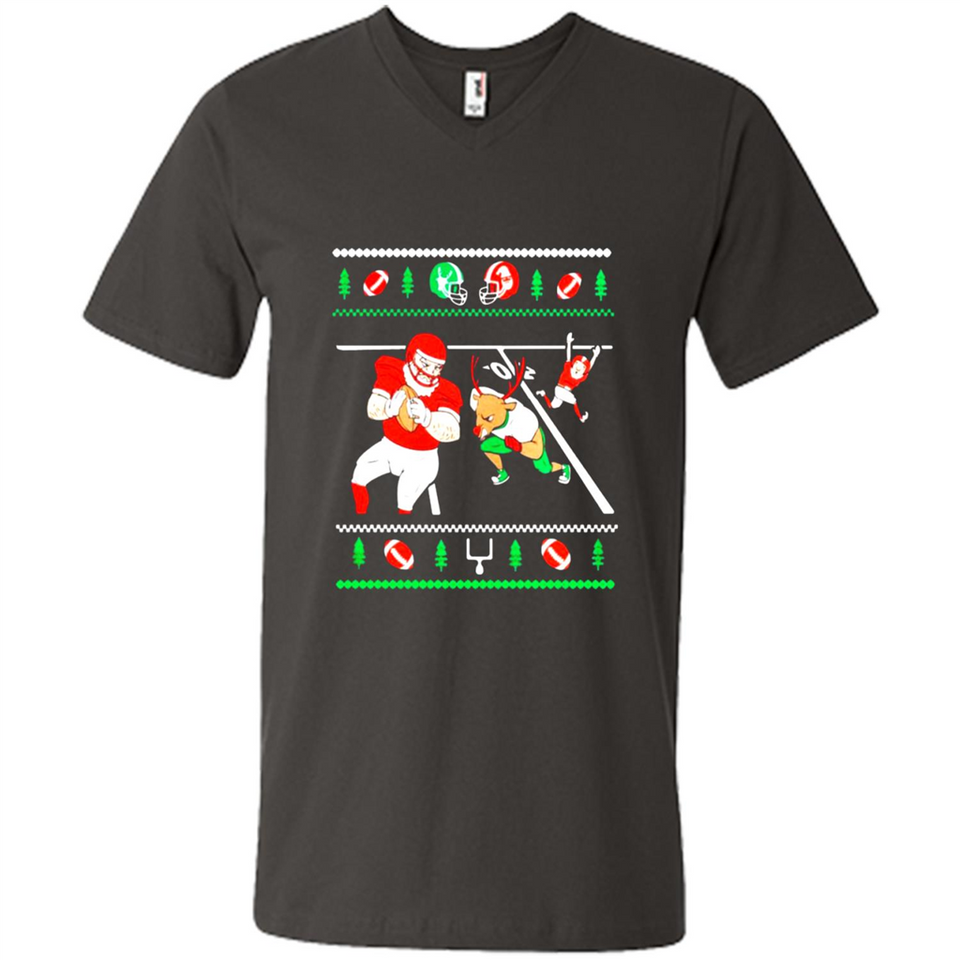 Santa vs Deer Football Ugly Christmas PINGPONG