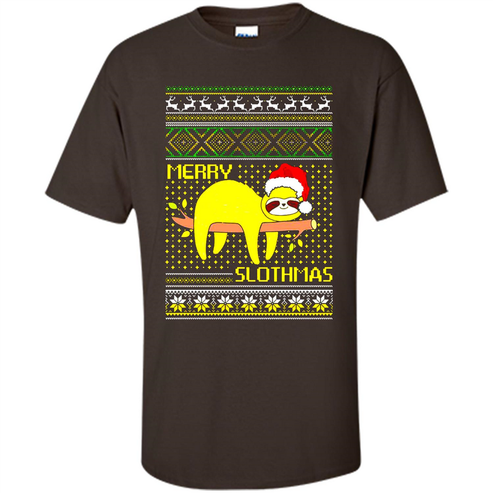 Merry Slothmas Sloth Christmas Sweater PINGPONG - Shirt