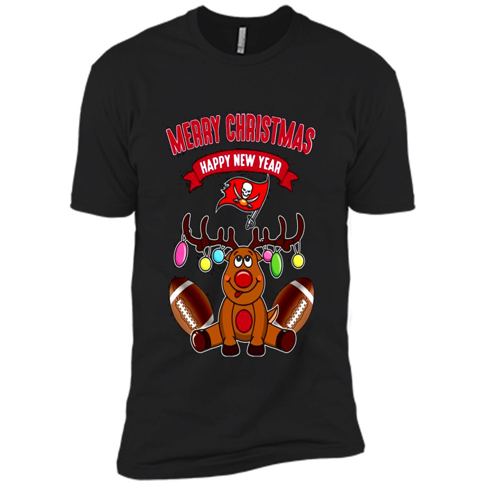 Tampa Bay Buccaneers NFL Reindeer Funny Merry Christmas And Happy New Year