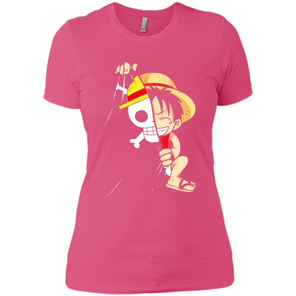 Luffy Flag One Piece - Ladies' Boyfriend T-Shirt