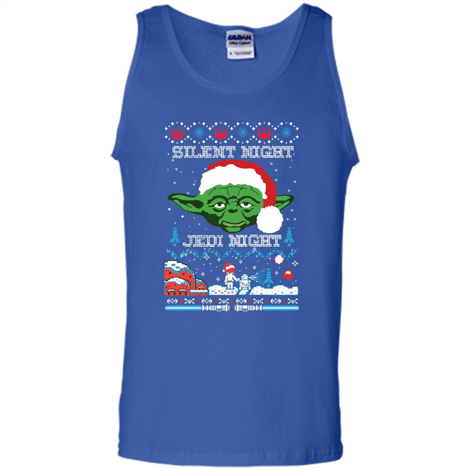 YODA SILENT NIGHT JEDI NIGHT CHRISTMAS UGLY SWEATER
