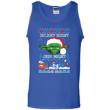 YODA SILENT NIGHT JEDI NIGHT CHRISTMAS UGLY SWEATER
