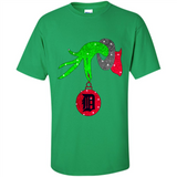GRINCH HAND HOLDING DETROIT TIGERS GLITTER CHRISTMAS PINGPONG