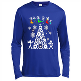 Funny Mechanics Ugly Christmas 2018 - Canvas Long Sleeve T-Shirt
