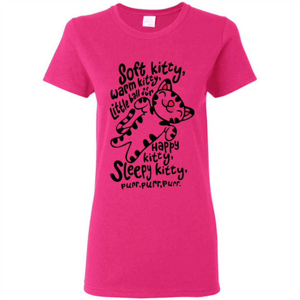Soft kitty warm kitty little ball of fur - Ladies Short-Sleeve