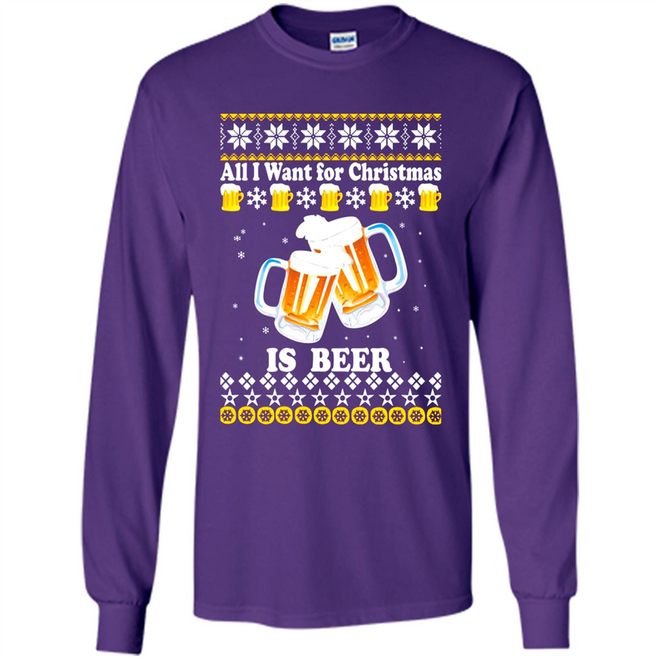 All I want for Christmas is Beer Sweater PINGPONG