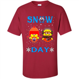 Snow Day Shirt For Edmonton Oilers Vs Minion Fans pingpong