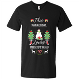 This Paralegal Loves Christmas Tree Shirt with Snowman