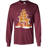 Tiger Christmas Tree Funny Merry Christmas - Long Sleeve T-Shirt