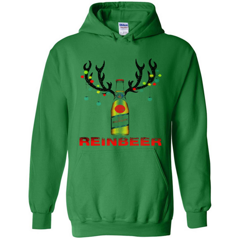 Miller High Life beer reinbeer Christmas - Hoodie