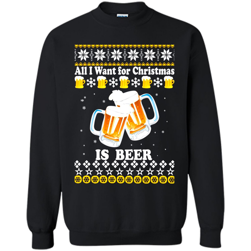 All I want for Christmas is Beer Sweater PINGPONG