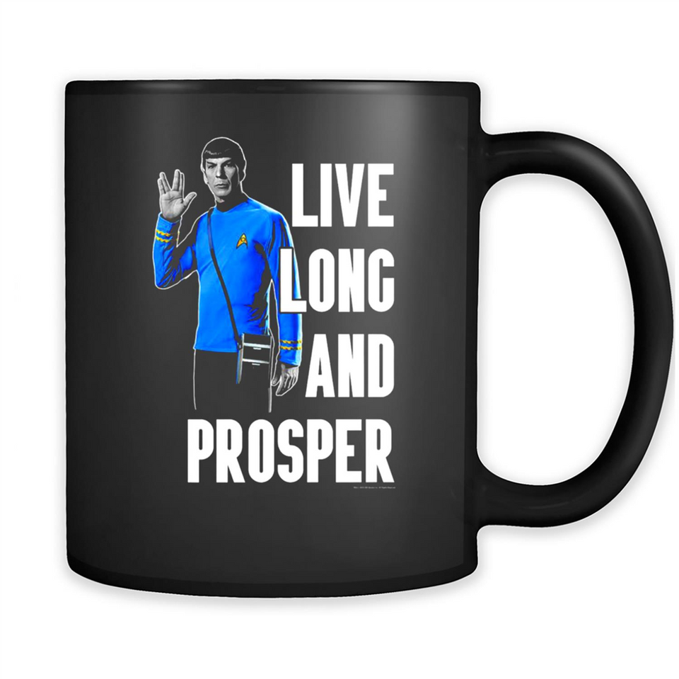 Live Long And Prosper Mr. Spock Star Trek PINGPONG