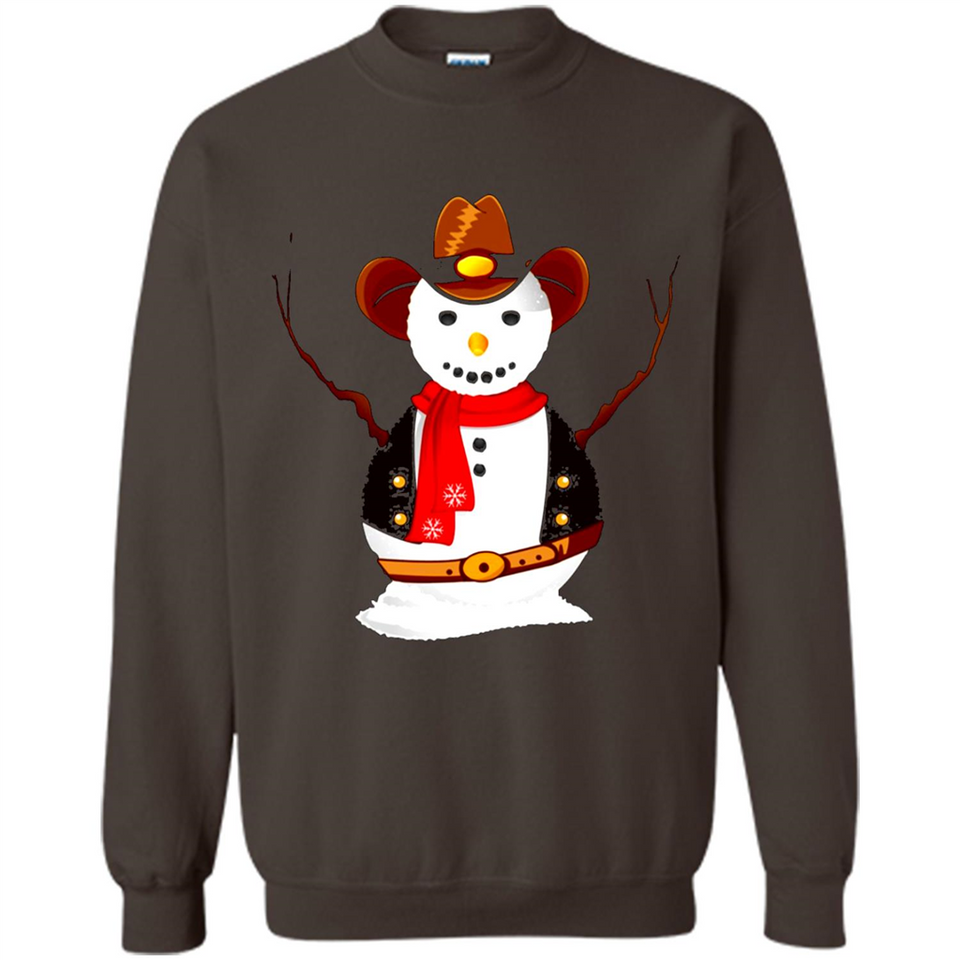 Snowman Cowboy Merry Christmas Xmas