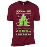 Oh Chemist Tree Ugly Christmas Sweater - Premium Short Sleeve T-Shirt