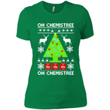Oh Chemistree, Oh Chemistree Christmas Ugly Sweater - Ladies' Boyfriend T-Shirt
