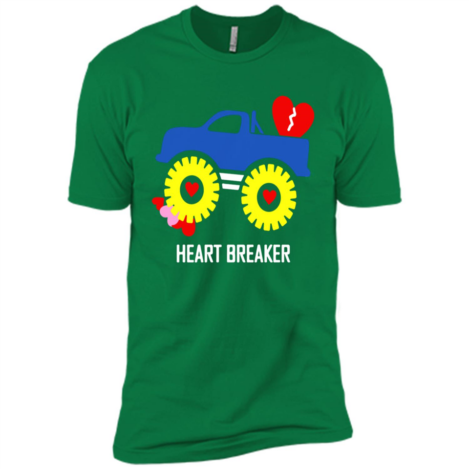 HEART BREAKER BLUE MONSTER TRUCK VALENTINE'S DAY