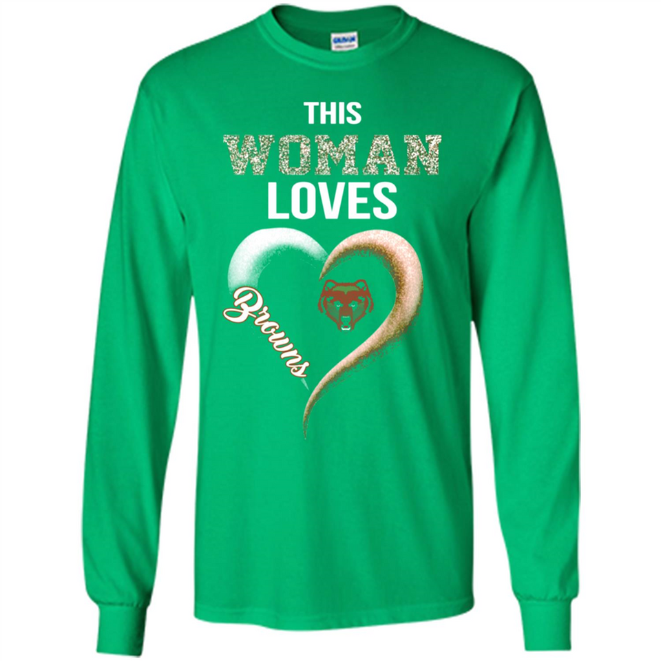 This Woman love Browns NFL football team - Long Sleeve T-Shirt