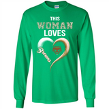This Woman love Browns NFL football team - Long Sleeve T-Shirt