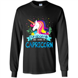Unicorns are born in Capricorn Birthday Rainbow Gift Custom Ultra Cotton