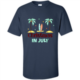 Christmas In July Shirt Surfing Palm Trees Surfboard - Shirt
