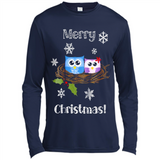 Cute Christmas Shirt Merry Christmas Snowflakes Owls Nest
