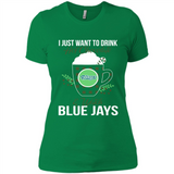 I Just Want To Drink Hot Chocolate & Watch Toronto Blue Jays Ugly Christmas Sweater PINGPONG