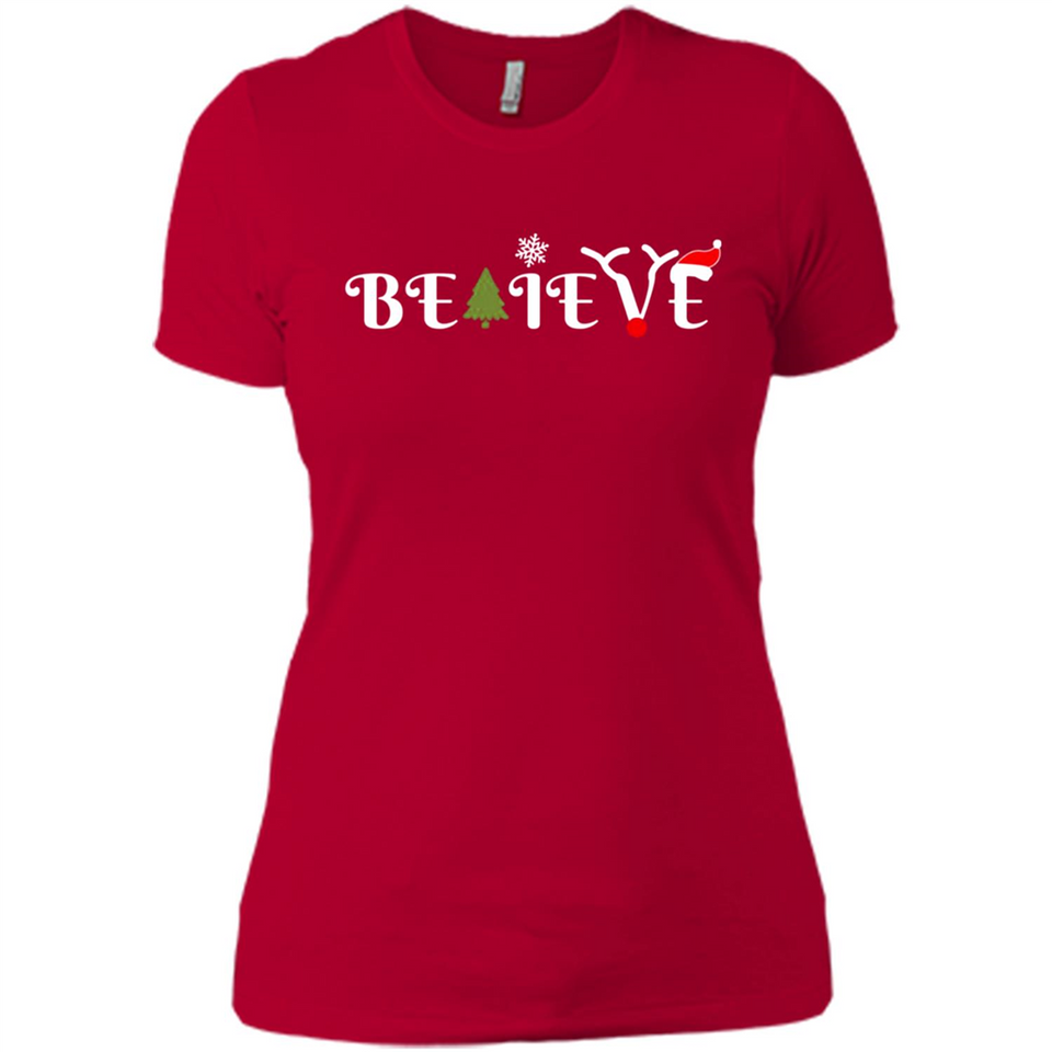 Believe in Christmas - Ladies' Boyfriend T-Shirt