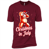 Christmas In July - Funny Dancing Santa - Premium Short Sleeve T-Shirt