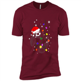 Cute Christmas Choloepus Sloth Santa Led Light Mug - Premium Short Sleeve T-Shirt