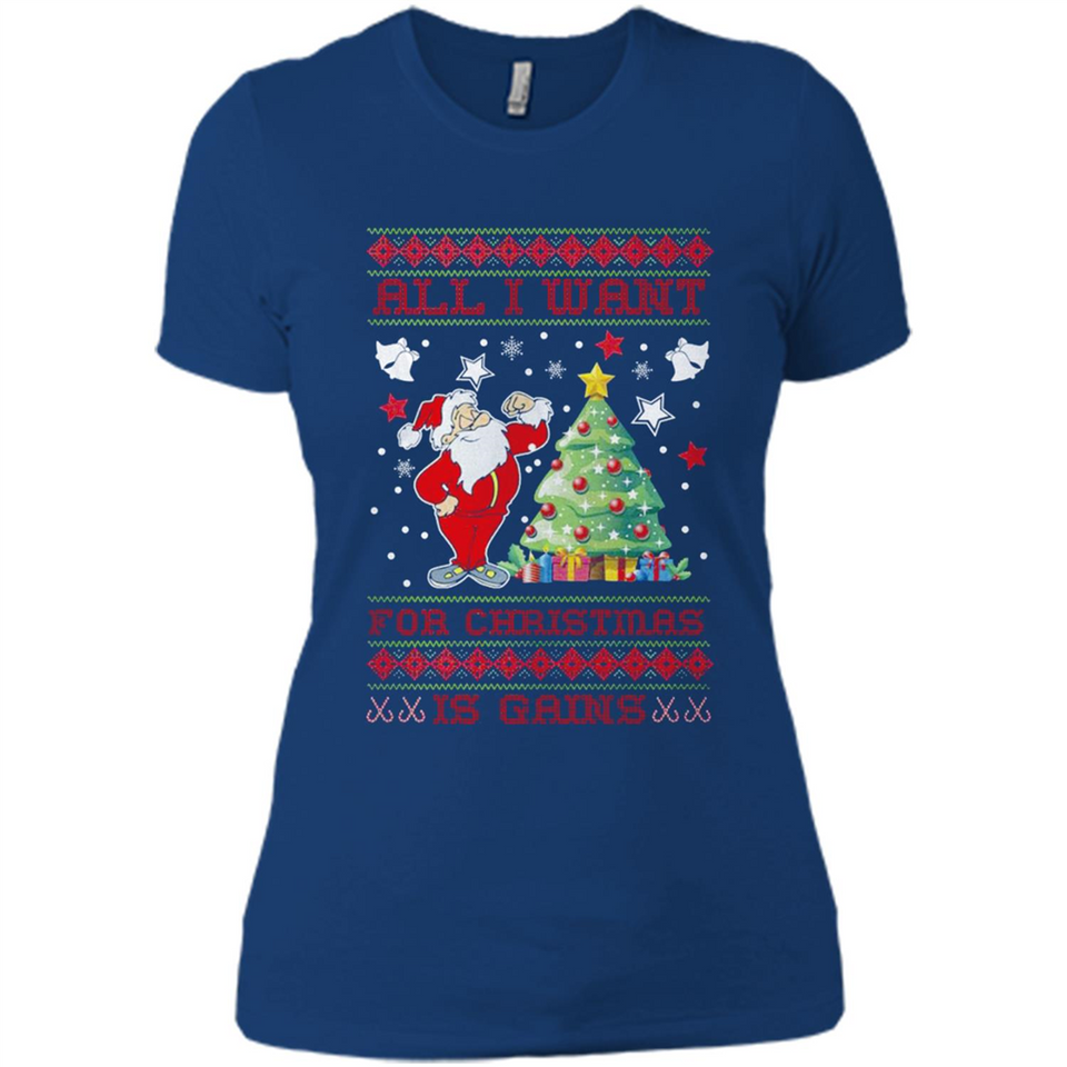 All I Want For Christmas Is Gains Christmas Tree Santa Claus