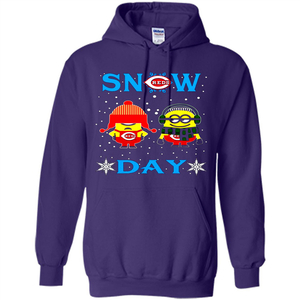 Snow Day Shirt For Cincinnati Reds Vs Minion Fans pingpong