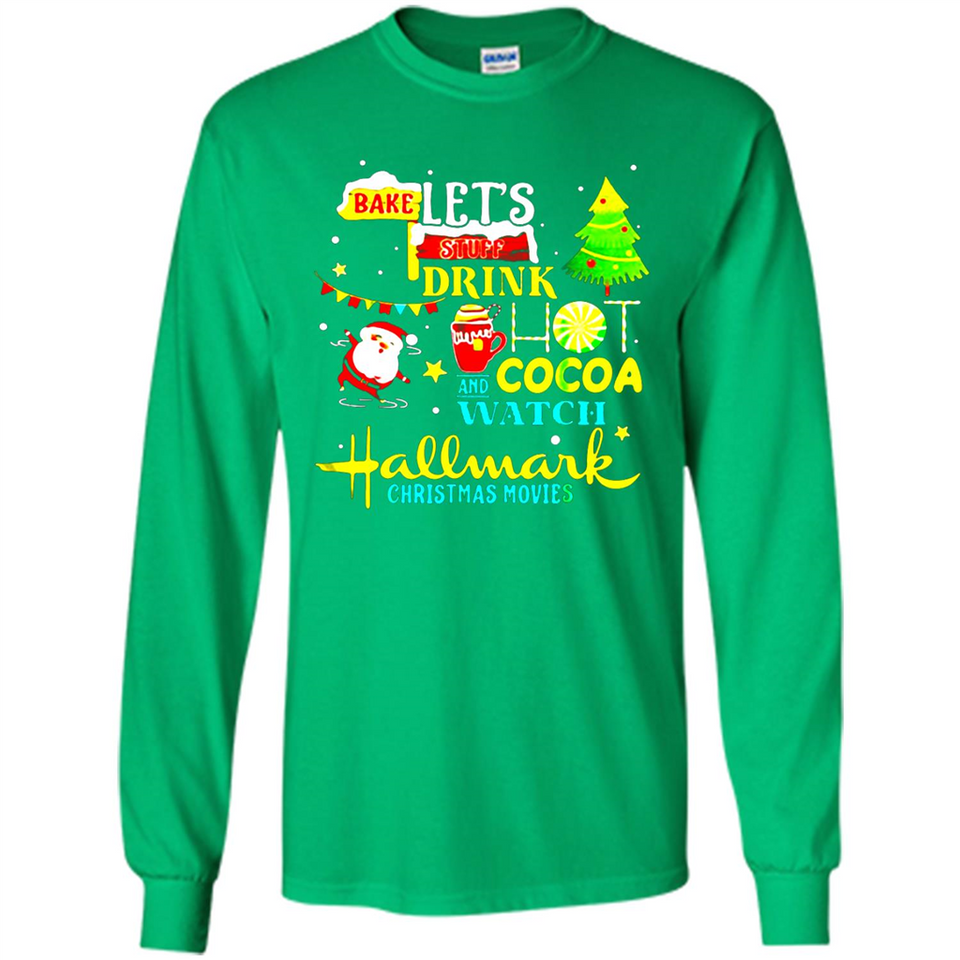 Santa claus i just want to bake stuff and waych christmas movi PINGPONG - Long Sleeve T-Shirt