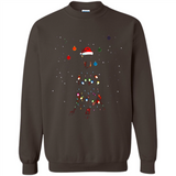 Doberman Santa Lights Christmas Dog Xmas Sweatshirt - Sweatshirt
