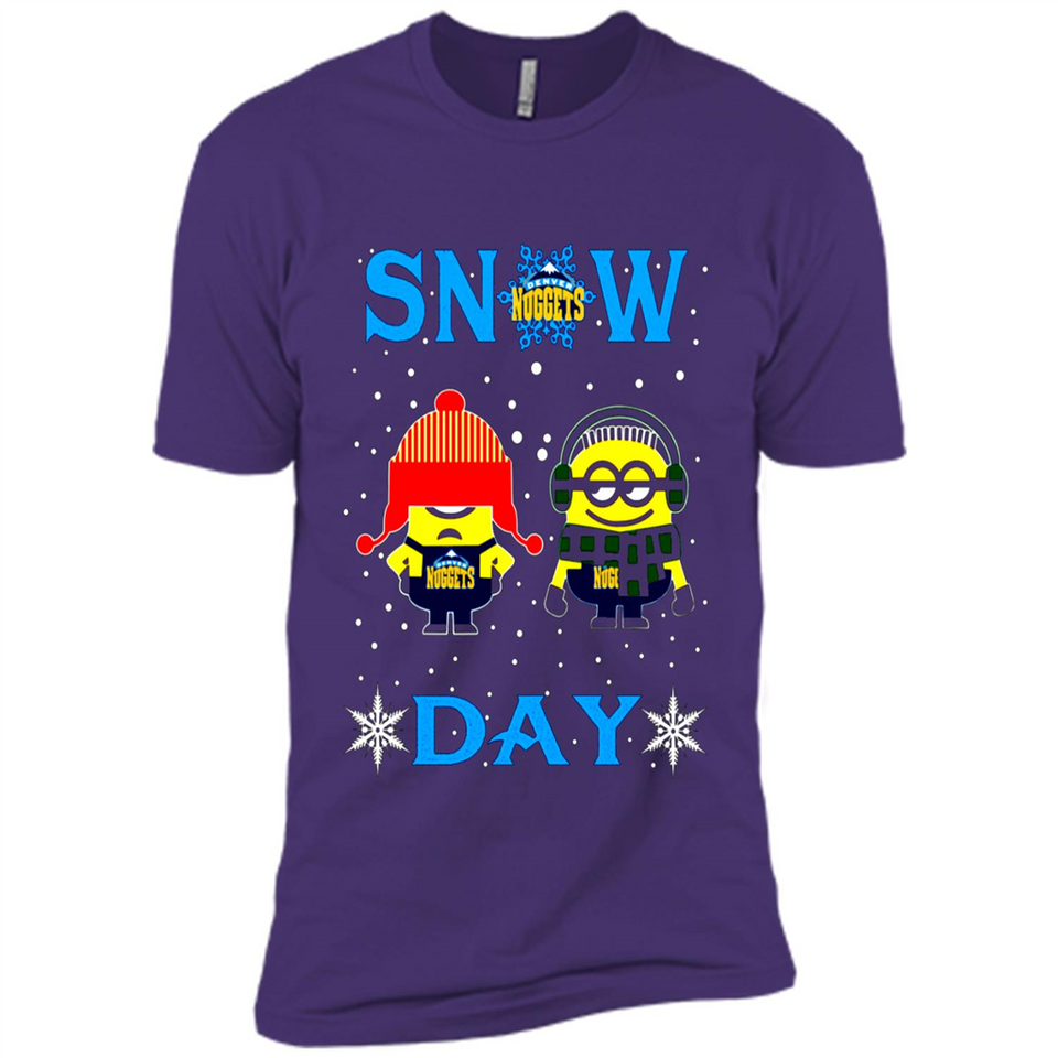 Snow Day Shirt For Denver Nuggets Vs Minion Fans pingpong