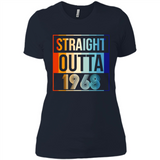 Retro Straight Outta 1968 50 Years Old - Ladies' Boyfriend T-Shirt