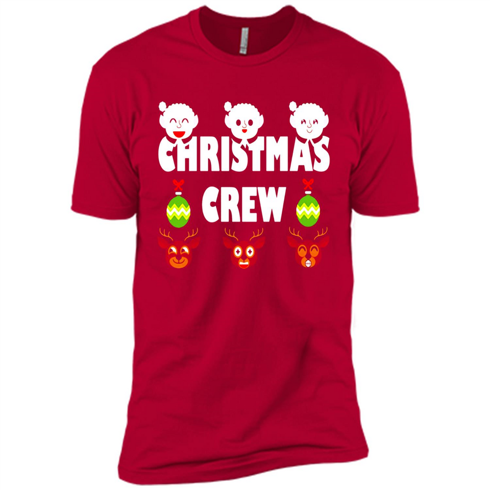 Christmas Crew Gifts Santa Elves Reindeer - Premium Short Sleeve T-Shirt