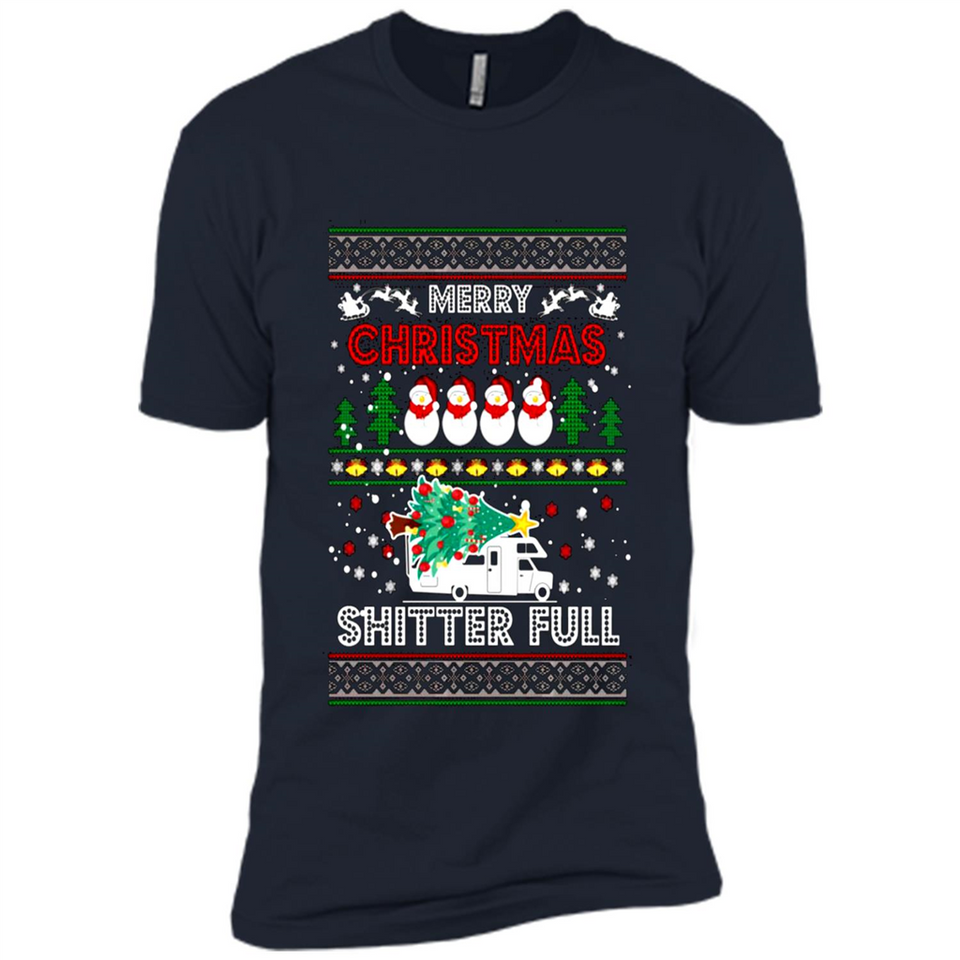 Merry Christmas Shitter Full Christmas Tree Snowman PING PONG