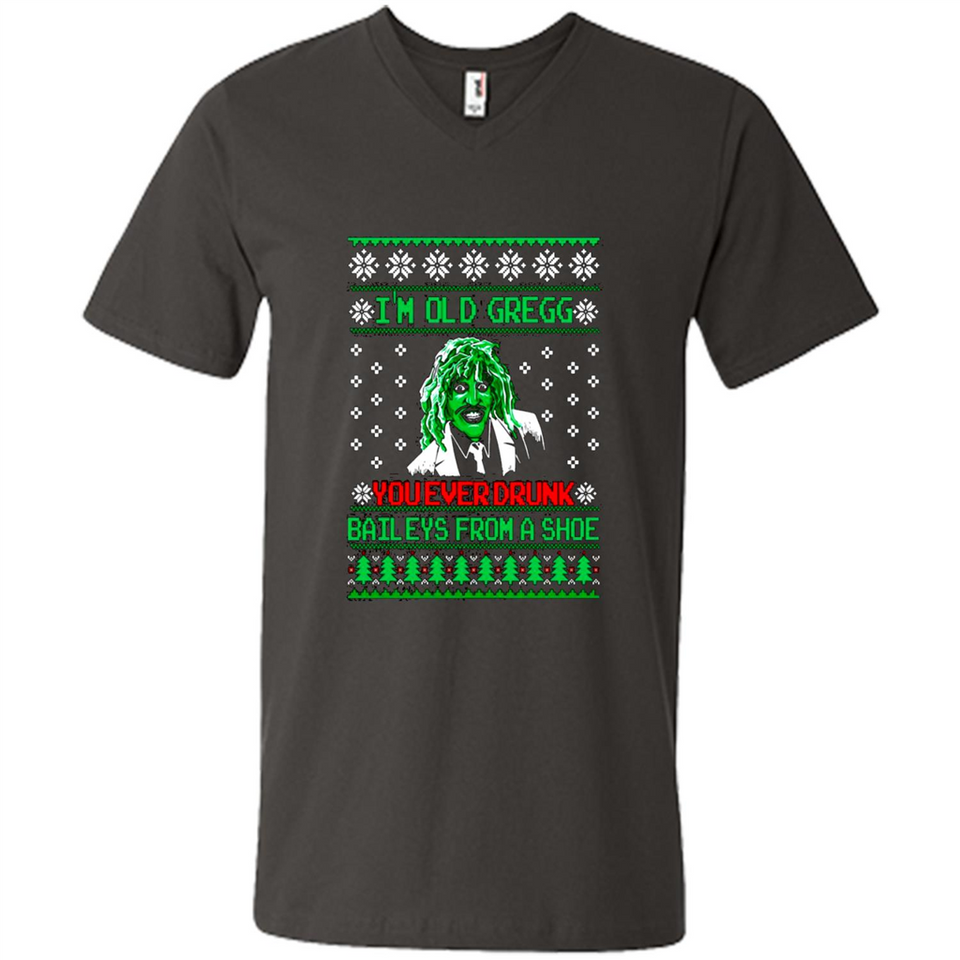 I'm old Gregg you ever drunk baileys from a shoe Christmas sweater PINGPONG