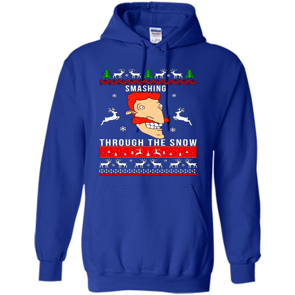 Nigel Thornberry Smashing through the snow Christmas sweatshirt PINGPONG
