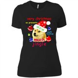 Christmas Doge Meme Shirts Funny Santa Shiba Inu Dog - Ladies' Boyfriend T-Shirt
