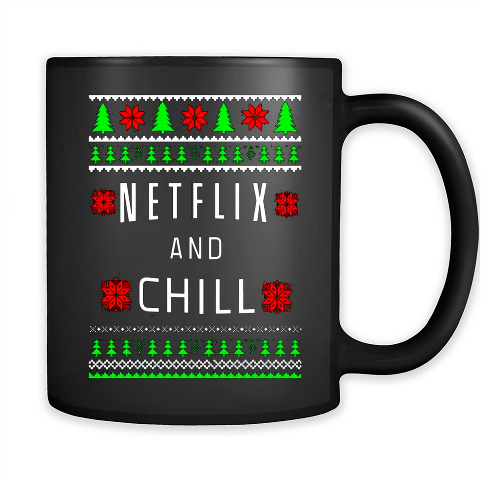 Netflix And Chill Christmas sweater PINGPONG