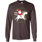 Unicorn And Santa Christmas - Long Sleeve T-Shirt