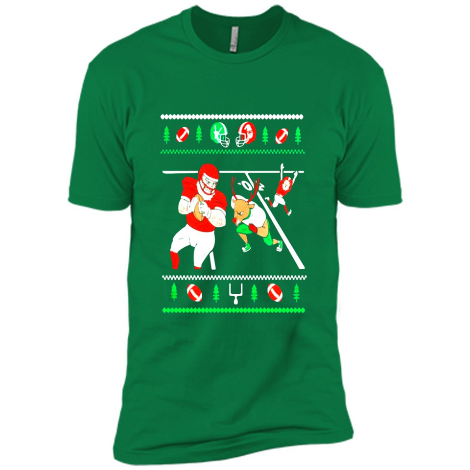Santa vs Deer Football Ugly Christmas PINGPONG