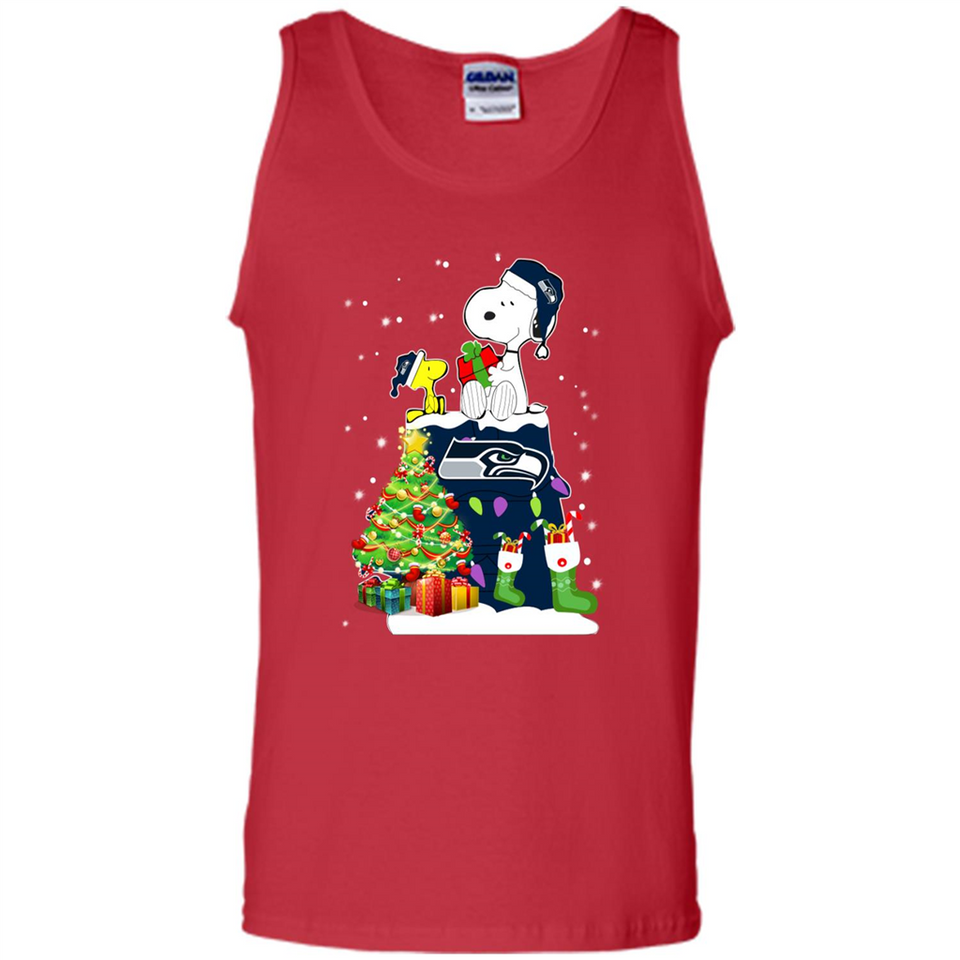 SEATTLE SEAHAWKS SNOOPY & WOODSTOCK CHRISTMAS