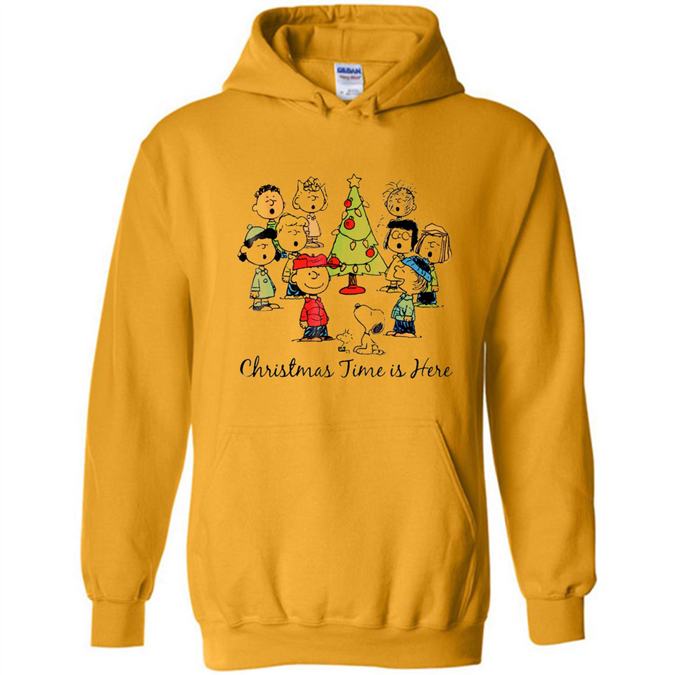 Snoopy Christmas Time Is Here Sporty T-Shirt - Hoodie