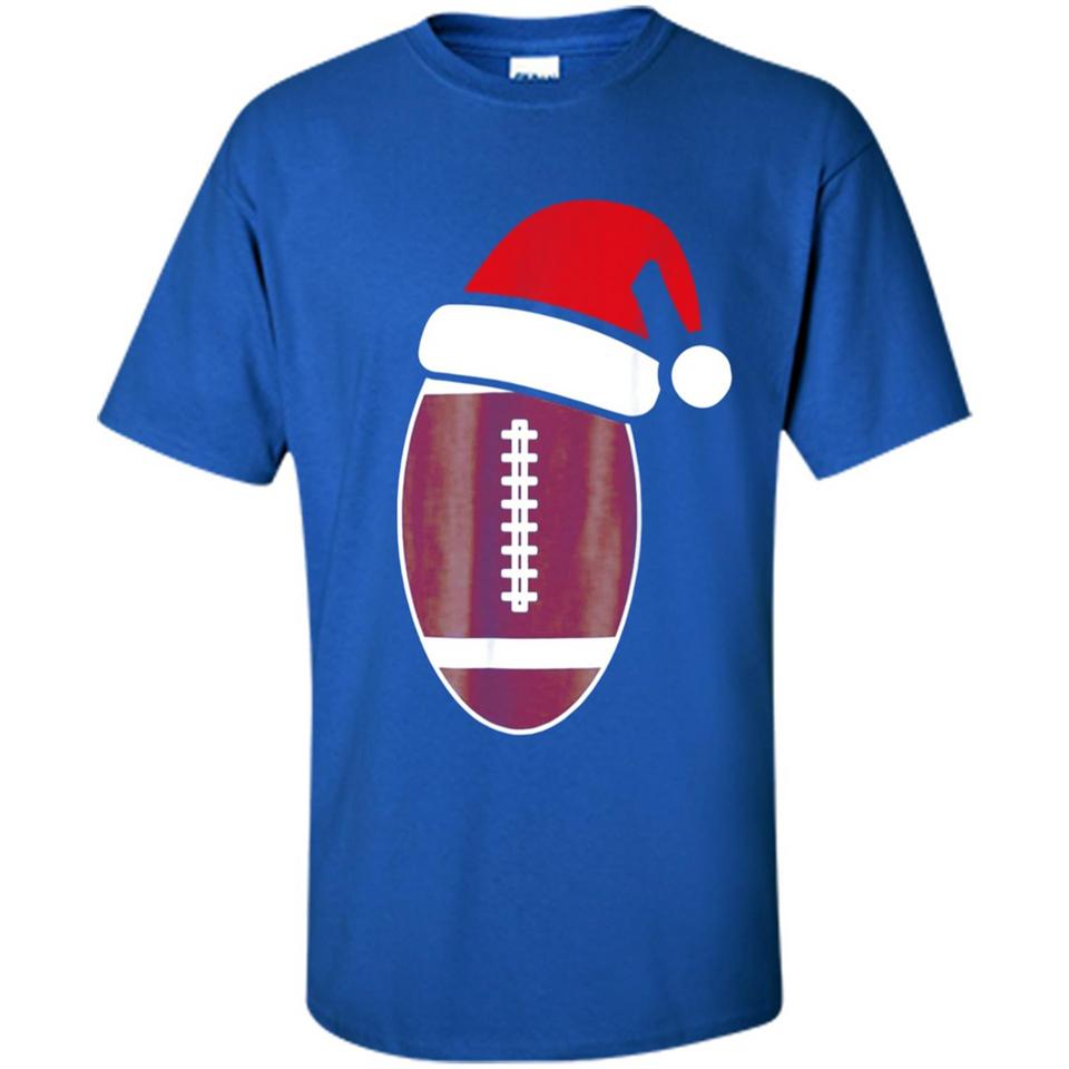 Christmas Football Shirt - Football Santa Hat Christmas