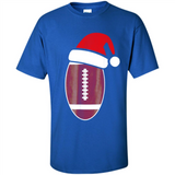 Christmas Football Shirt - Football Santa Hat Christmas