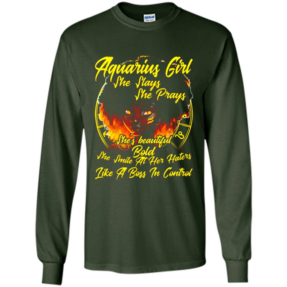 Aquarius Girl She Slays She Prays Zodiac Sign PINGPONG